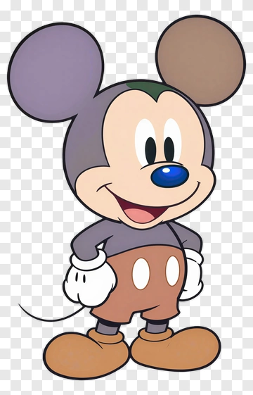 Cartoon Mouse Character Smiling PNG