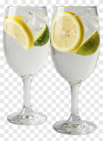 Refreshing Lemonade In Glasses PNG