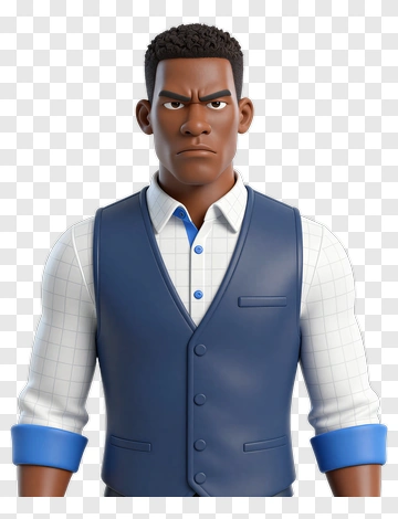Serious Businessman In A Vest PNG