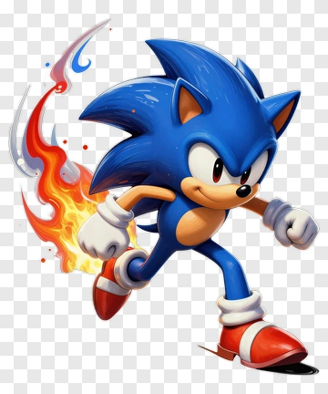 Cartoon Hedgehog Running Fast PNG