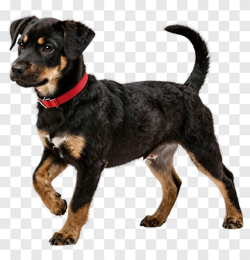 Black And Tan Corgi Standing PNG