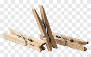 Wooden Clothespins PNG
