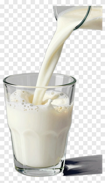 Glass Of Milk Being Poured PNG