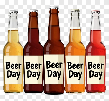 Beer Day Bottles PNG