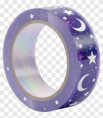 Purple Starry Tape PNG