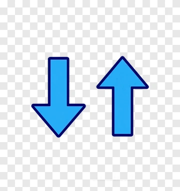 Blue Up And Down Arrows PNG