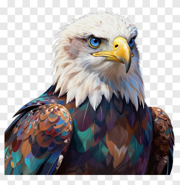 Realistic Eagle Portrait PNG
