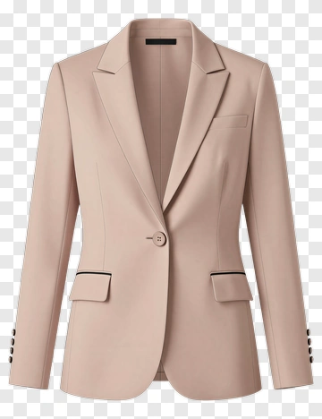 Beige Women's Blazer PNG
