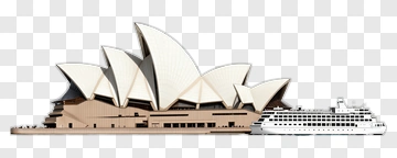Sydney Opera House With Cruise Ship PNG