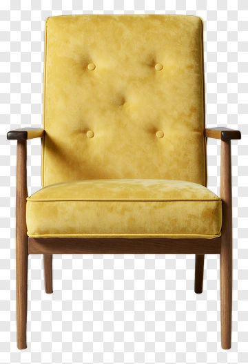 Yellow Armchair PNG