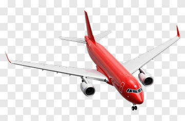 Red Airplane PNG