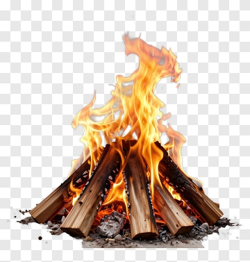Campfire With Flames PNG
