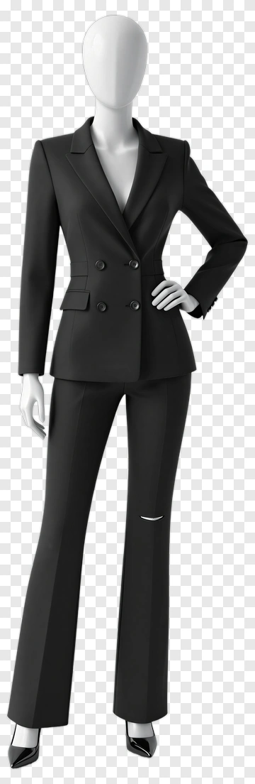 Businesswoman In A Black Suit PNG