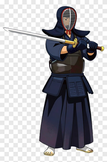 Samurai Holding A Sword PNG