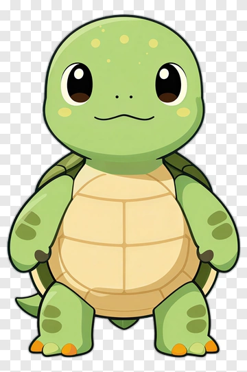 Cartoon Turtle Character PNG