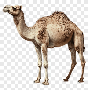 Realistic Camel Standing PNG