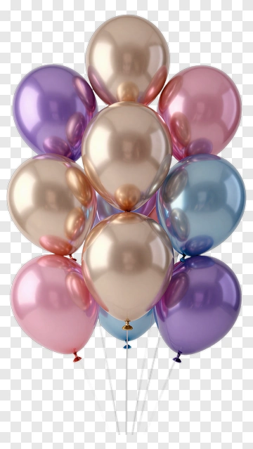 Colorful Balloons PNG