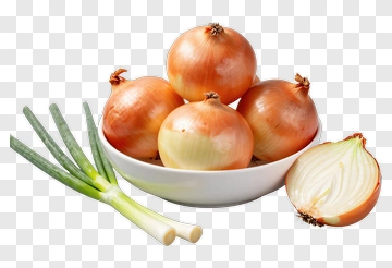 Fresh Onions In A Bowl PNG