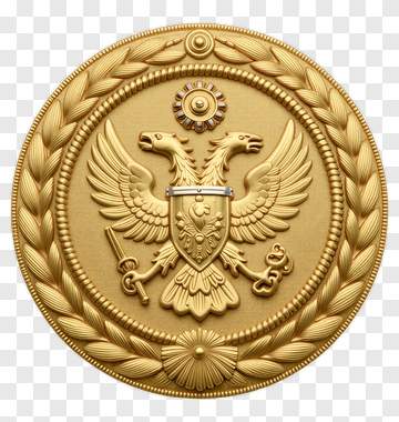 Golden Coat Of Arms Emblem PNG