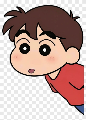 Cartoon Boy Peeking PNG