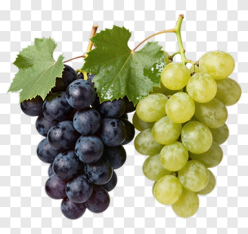 Bunch Of Green And Black Grapes PNG