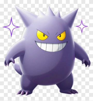 Gengar Character With A Mischievous Smile PNG