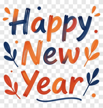 Happy New Year Greeting PNG
