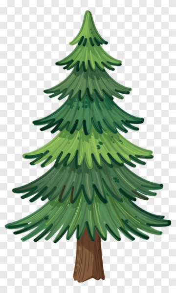 Colorful Felt Tree PNG