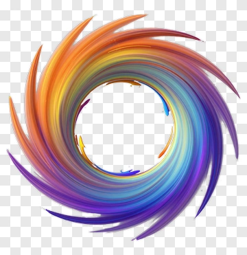 Colorful Swirl Design PNG
