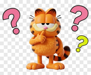 Garfield The Cat Thinking PNG
