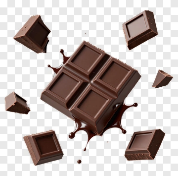 Chocolate Bar With Splashes PNG