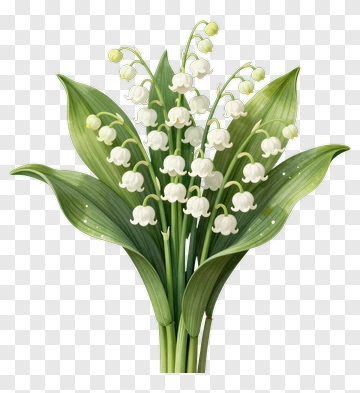 Lily Of The Valley Flower Bouquet PNG