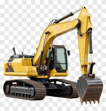 Excavator With A Large Bucket PNG