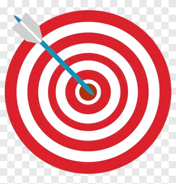 Red Target With Arrow PNG
