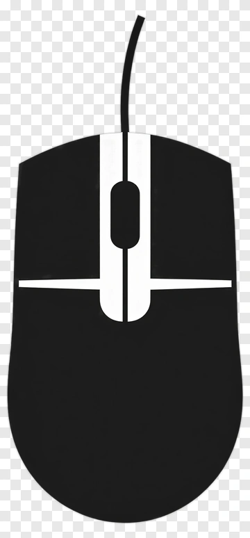 Black Computer Mouse PNG