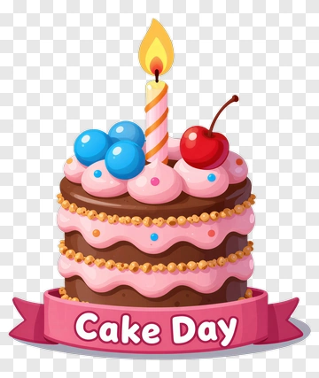 Cake Day Celebration Cake PNG