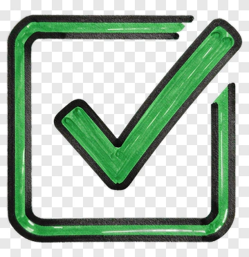 Green Check Mark Icon PNG