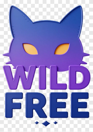 Wild Free Cat Logo PNG