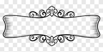 Decorative Banner Frame PNG
