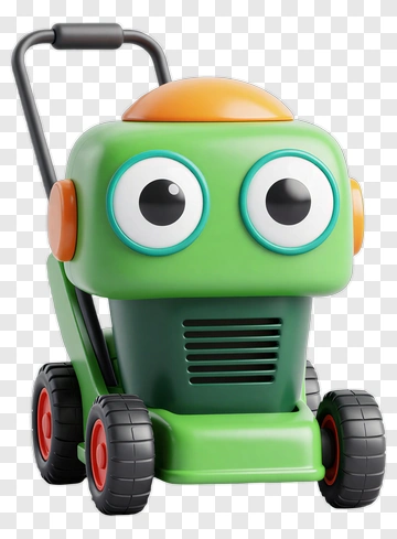 Cartoon Lawn Mower Toy PNG
