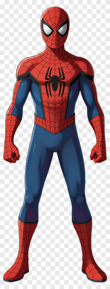 Spider-Man Character In Superhero Costume PNG
