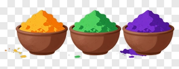 Bowls Of Colorful Powder PNG