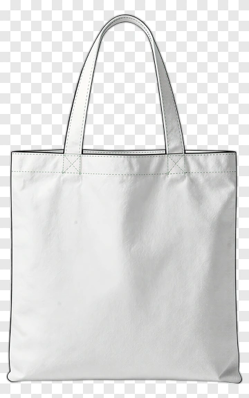 White Tote Bag PNG