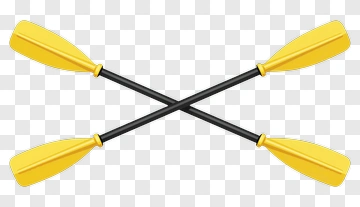 Crossed Yellow Paddles PNG