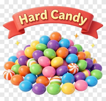 Colorful Hard Candy Pile PNG