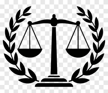Scales Of Justice Surrounded By Laurel Wreath PNG