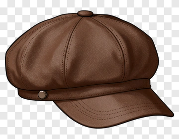 Brown Newsboy Cap PNG