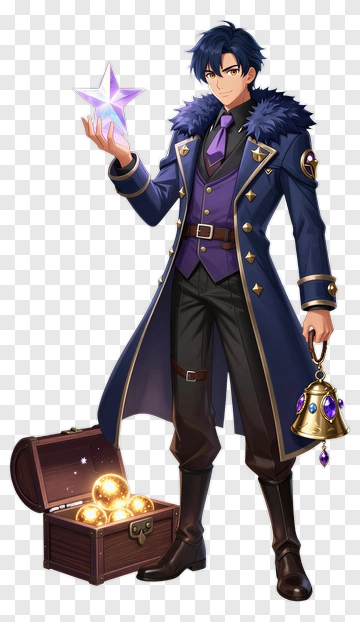 Fantasy Character Holding A Star PNG