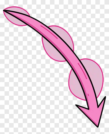Pink Arrow With Circular Background PNG