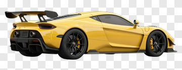 Yellow Sports Car PNG